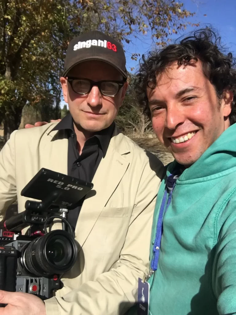 Gato Pino con Steven Soderbergh en la bodega de Casa Real.